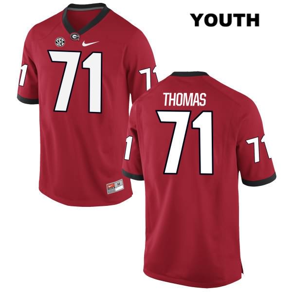 Georgia Bulldogs Youth Andrew Thomas #71 NCAA Authentic Red Nike Stitched College Football Jersey HAH5256IU